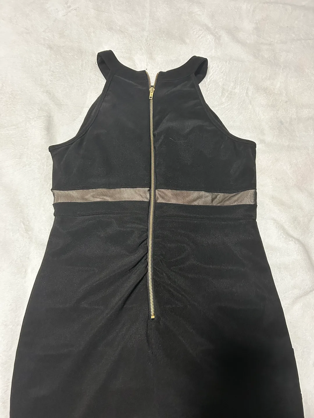 Black knee length dress image indicator(2)