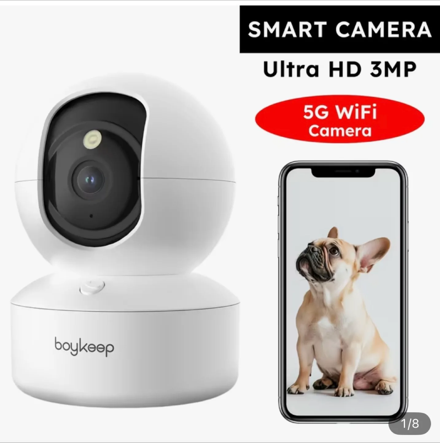 Boykeep Smart Camera Ultra HD 3MP image indicator(3)