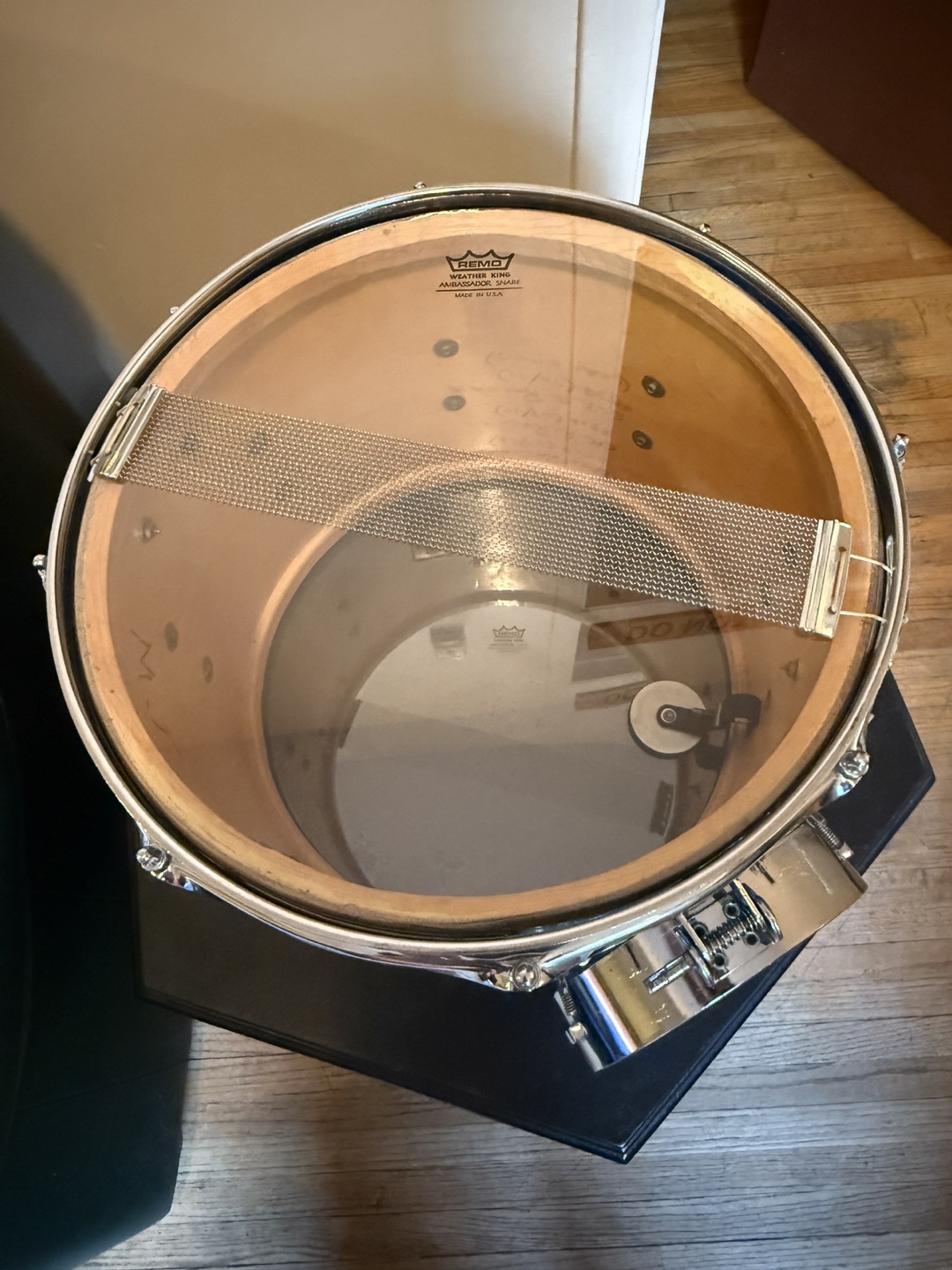 Blue Snare Drum with Case - photo 3