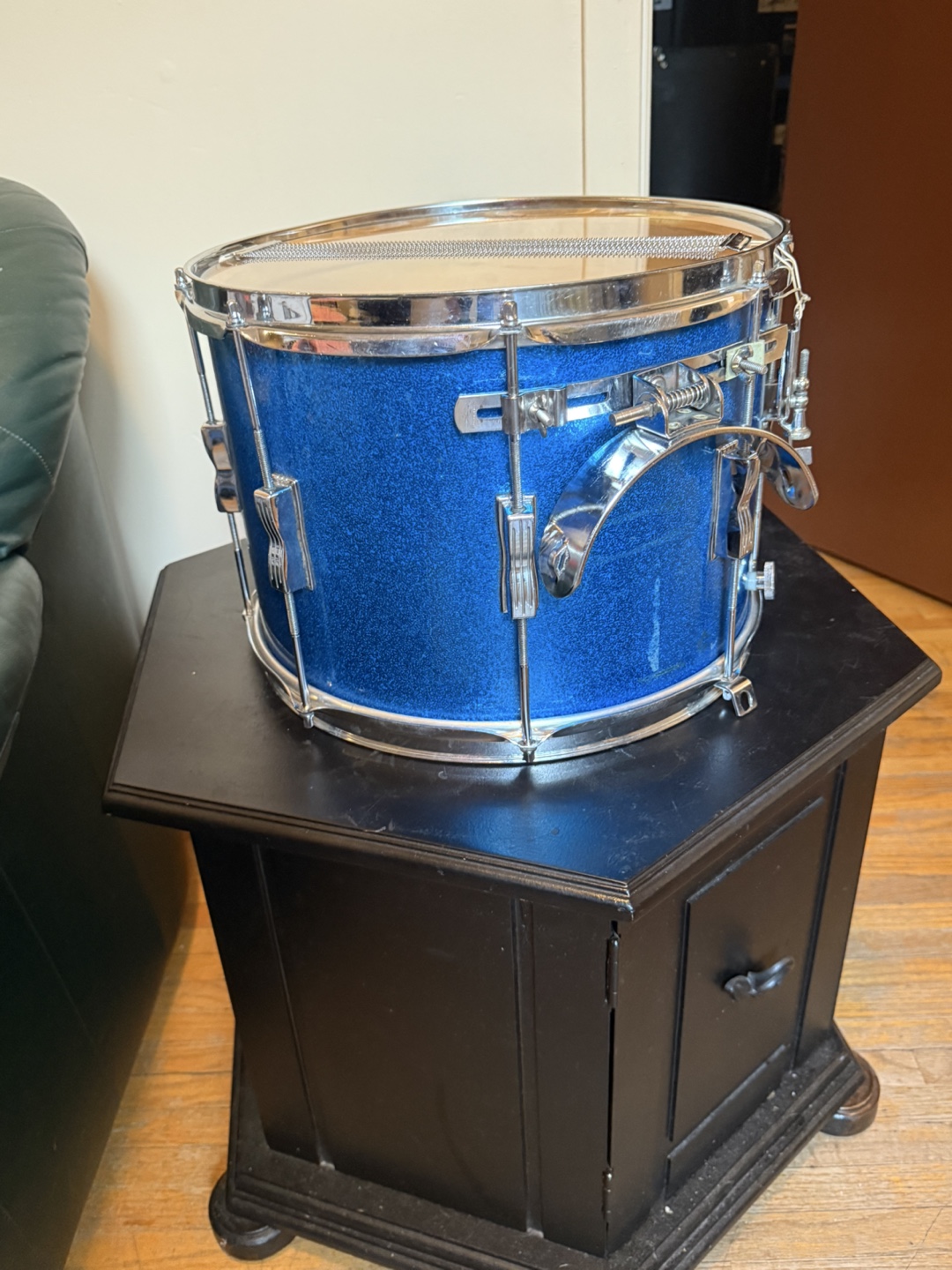 Blue Snare Drum with Case - photo 2