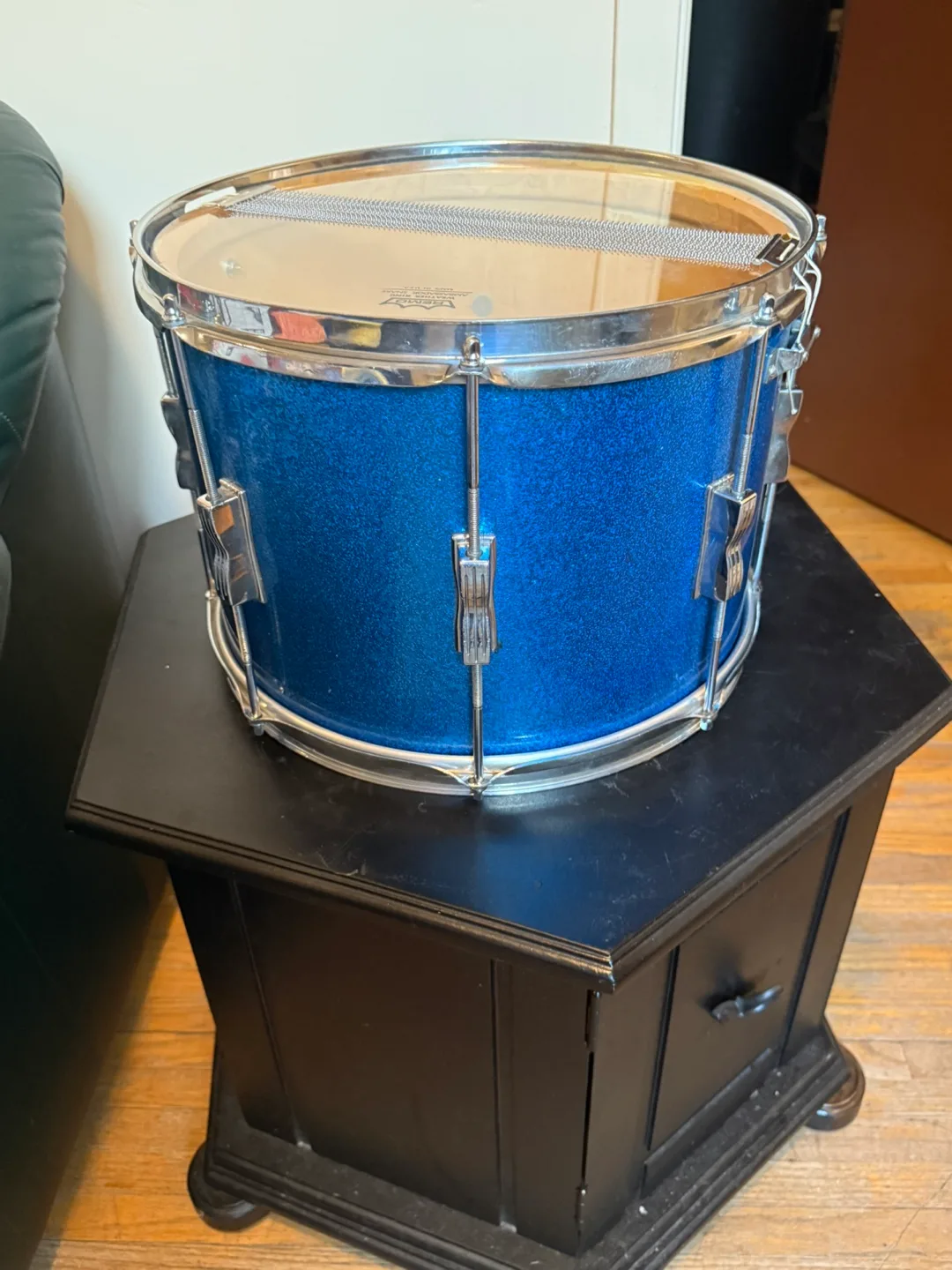 Blue Snare Drum with Case thumbnail