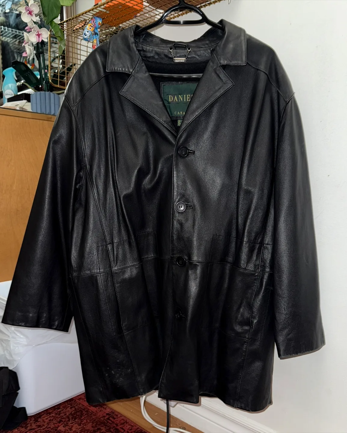 Danier Canada Black Leather Jacket thumbnail