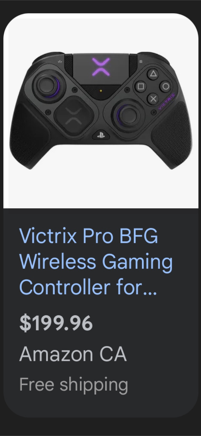 Victus Pro BFG Ps5 controller