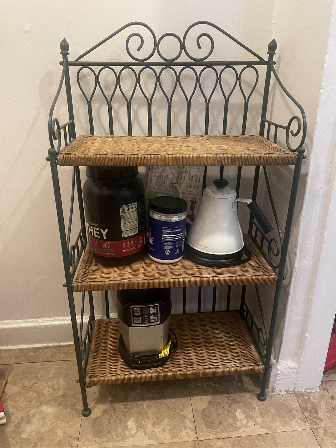 Wicker book Shelf