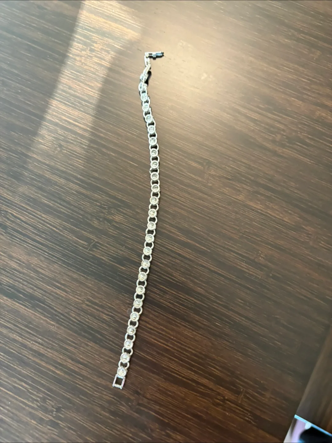 Green Rhinestone Chain Bracelet image indicator(3)