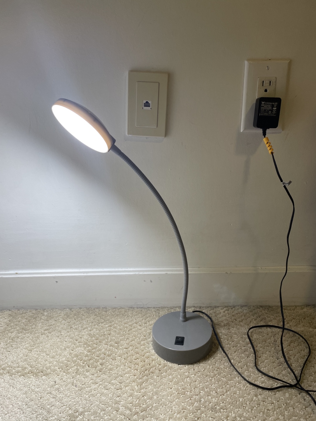 Grey Flexible LED Desk Lamp - photo 2