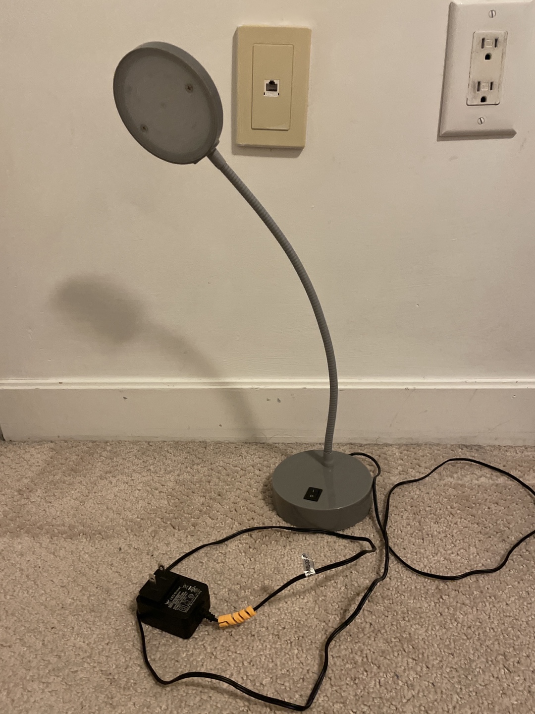 Grey Flexible LED Desk Lamp