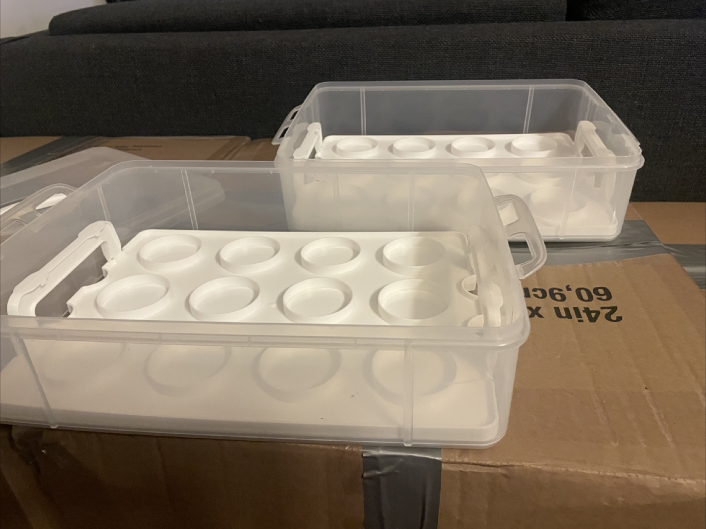 MOVING SALE- Cupcake Storage Container-2 levels - photo 2