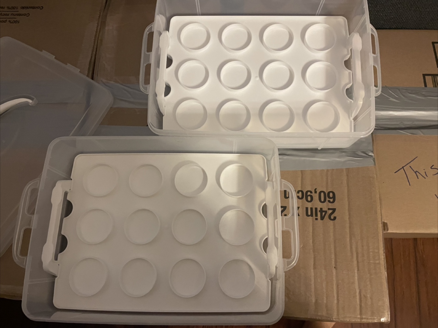 MOVING SALE- Cupcake Storage Container-2 levels