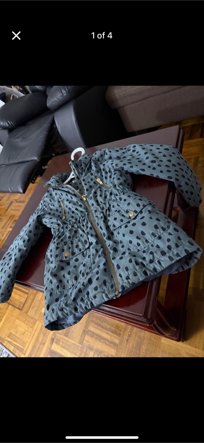 Girls' Spotted Puffer Jacket
