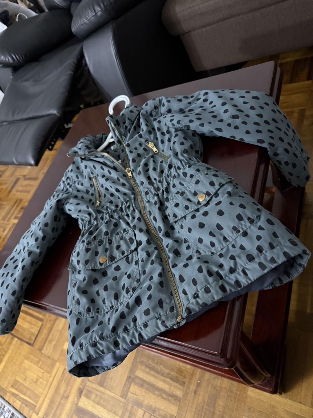 Girls' Spotted Puffer Jacket - photo 3