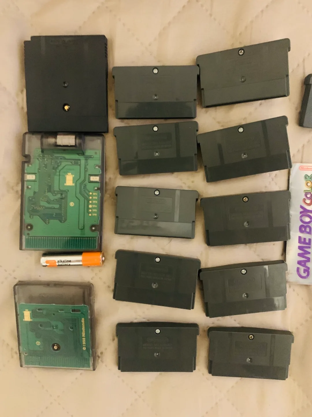 Lot of 14 Nintendo Game Boy Games TESTED With GBC Bag image indicator(5)