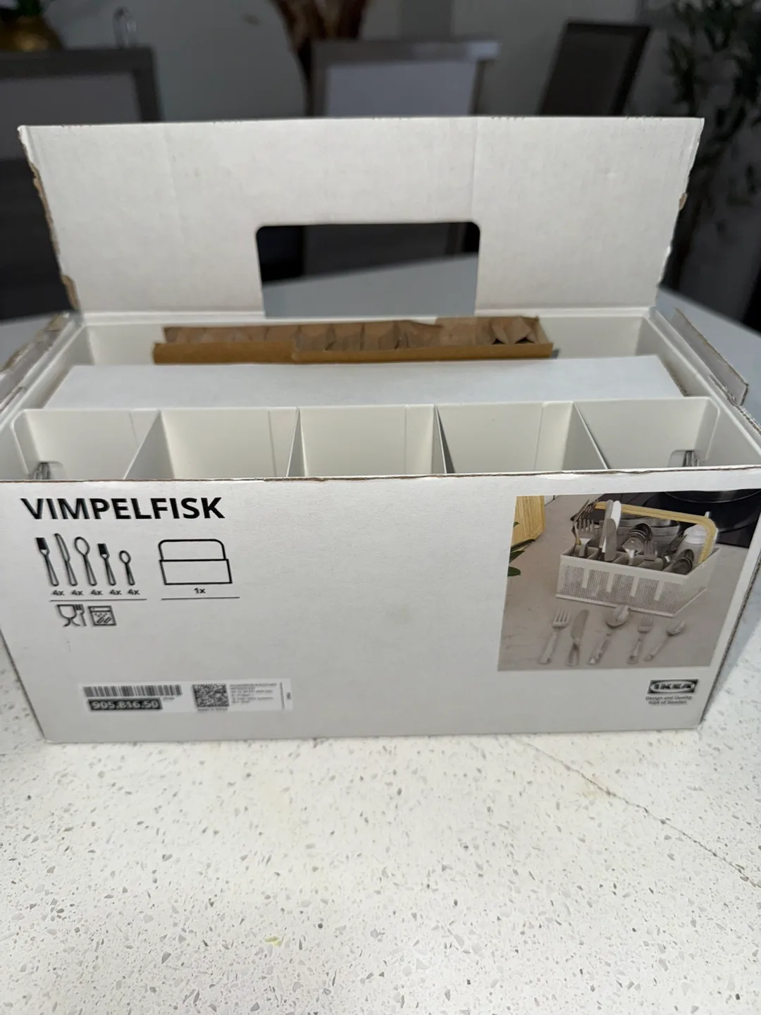 IKEA VIMPELFISK 20pcs Cutlery Stand with Box thumbnail