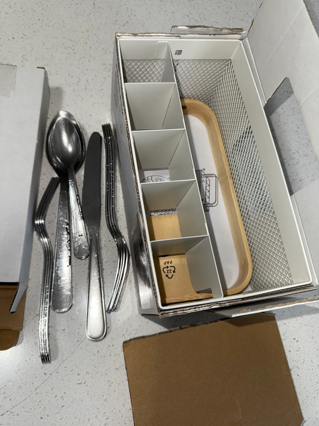 IKEA VIMPELFISK 20pcs Cutlery Stand with Box image indicator(2)