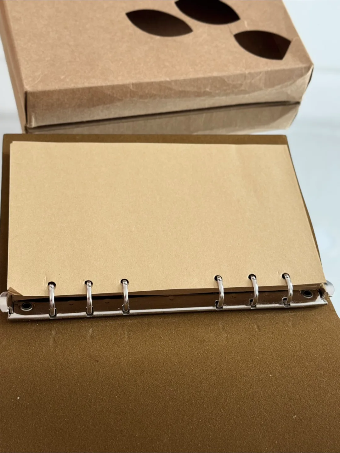 Teal Leather Journal with Leaf Charm & Box image indicator(8)