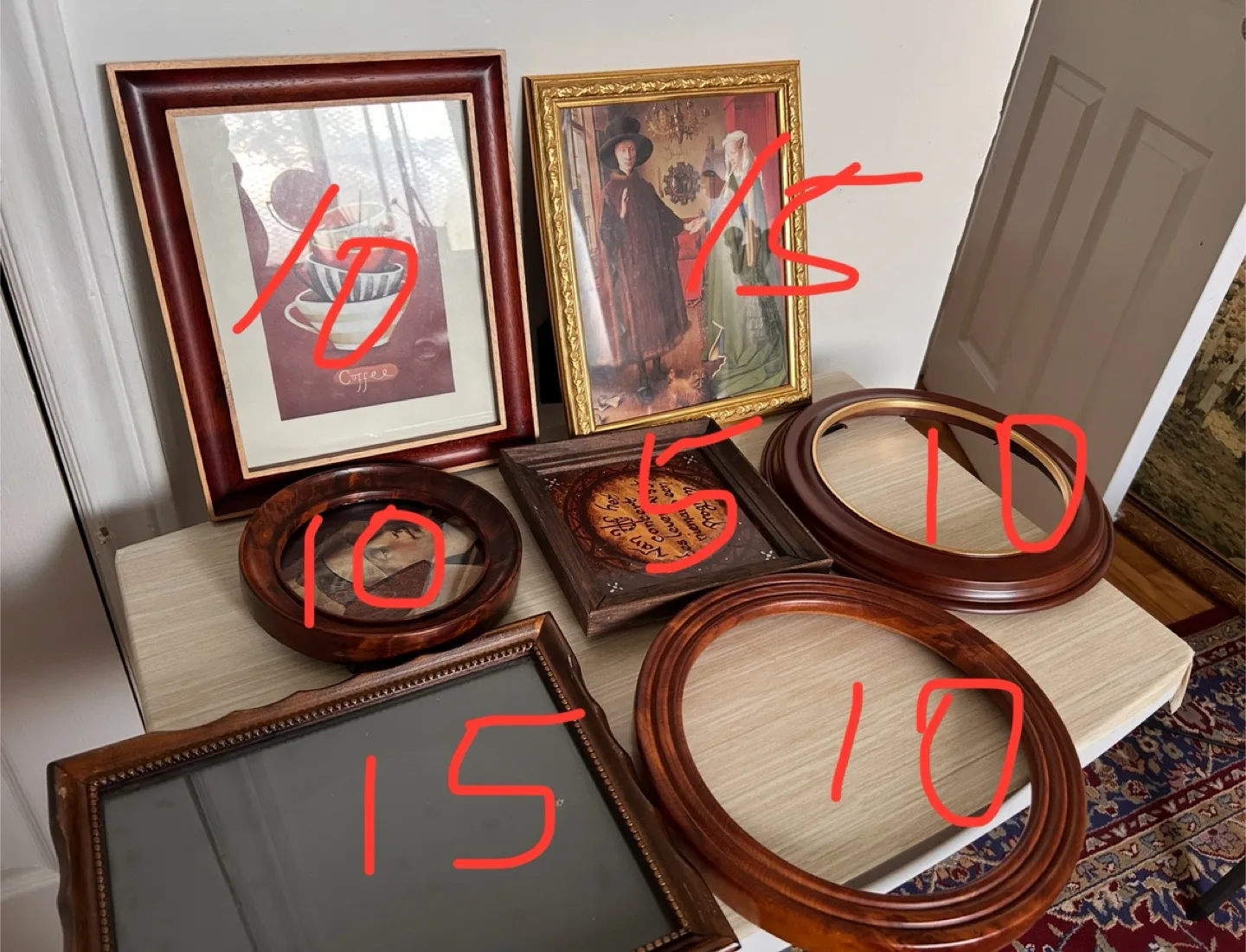 Assorted Picture Frames - Various Sizes thumbnail