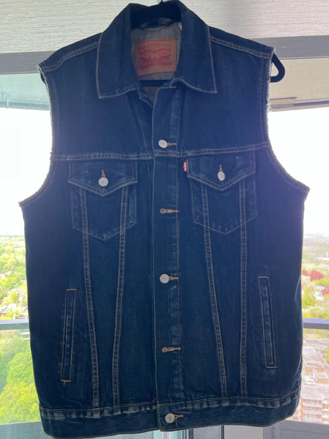 Levi Strauss & Co. Denim Vest - Size L thumbnail