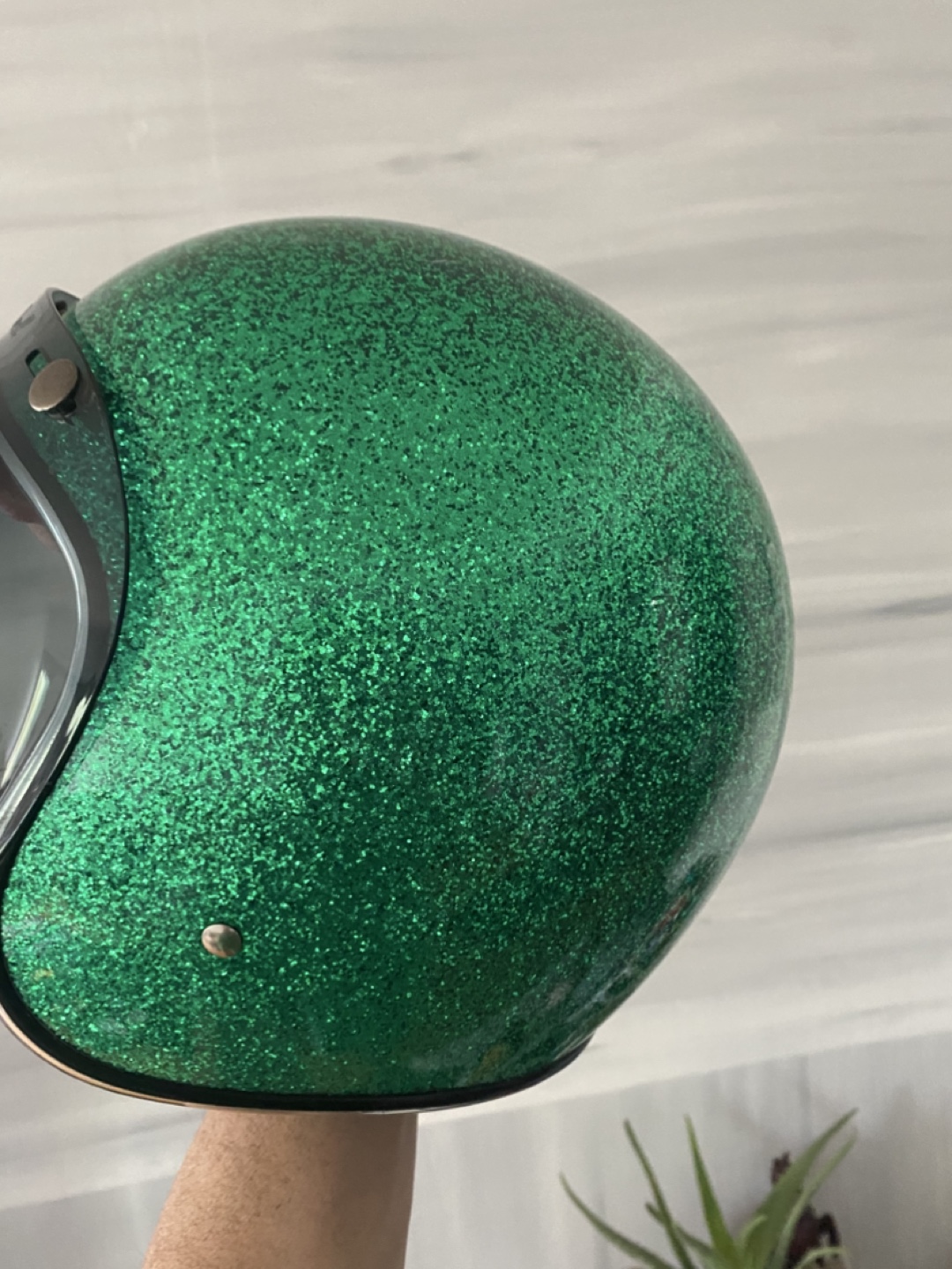 Biltwell Bonanza Helmet - Green Glitter - photo 3