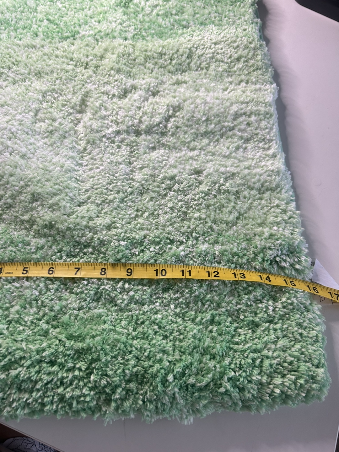 Green Microfiber Bath Mat (24x16 inches) - photo 3