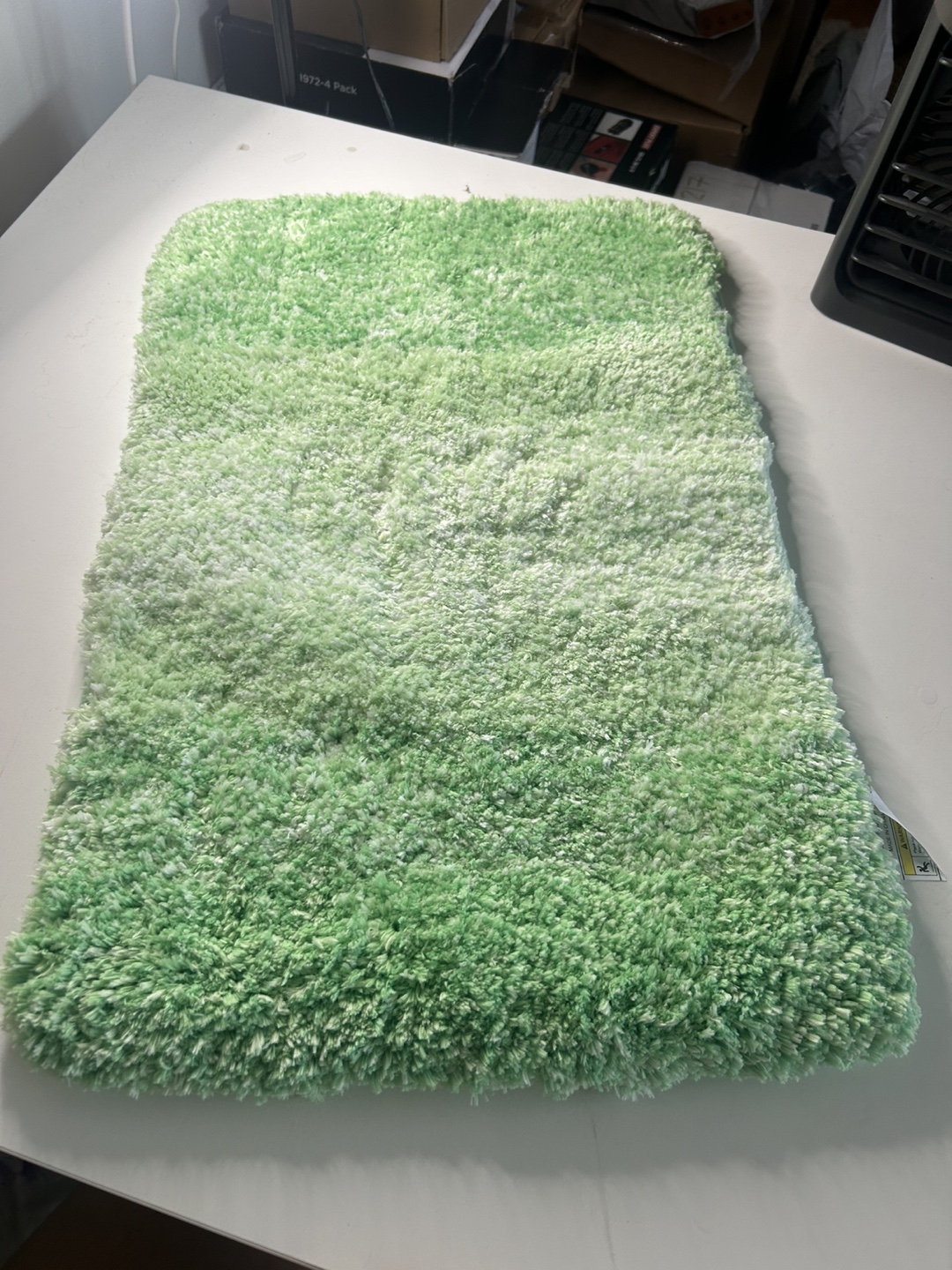 Green Microfiber Bath Mat (24x16 inches)