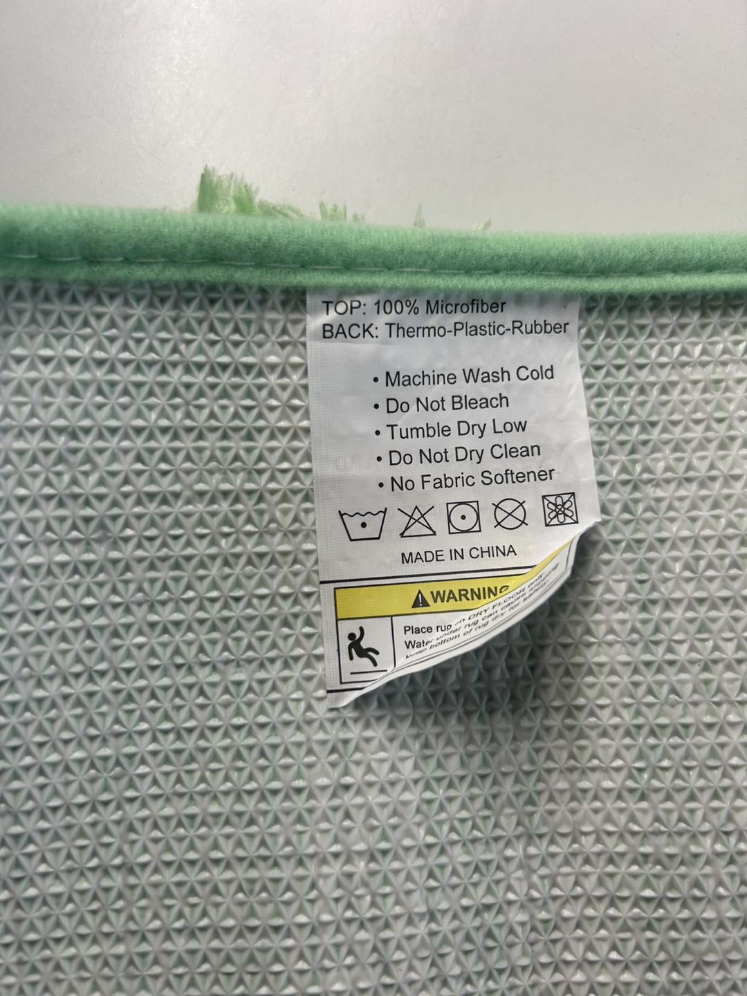 Green Microfiber Bath Mat (24x16 inches) - photo 5