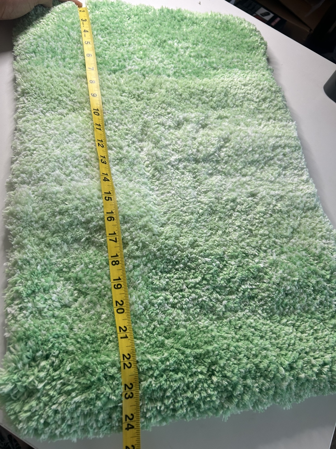 Green Microfiber Bath Mat (24x16 inches) - photo 2