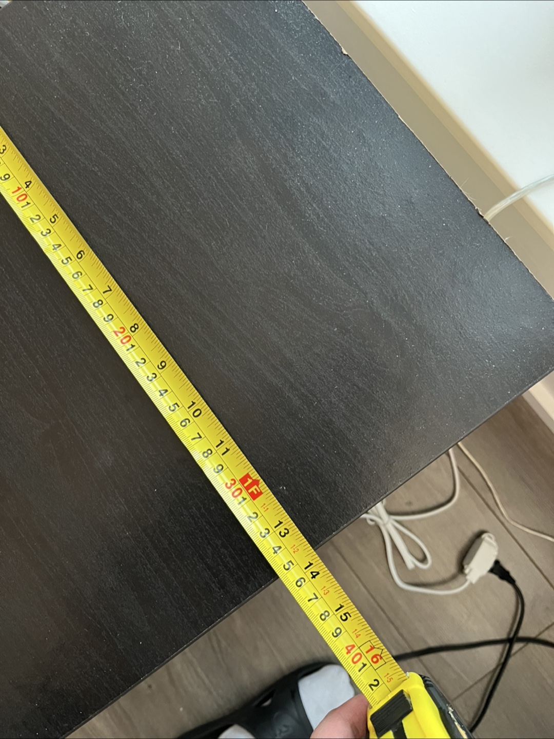 Ikea Black-Brown Nightstand with 2 Drawers - photo 4