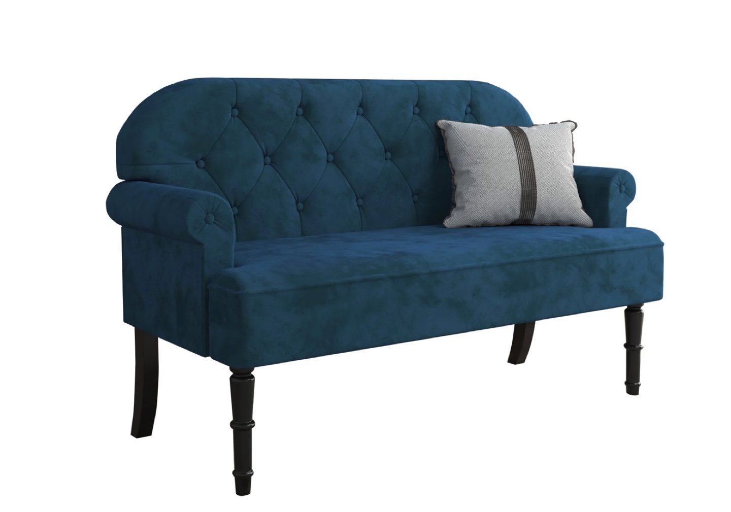 Blue Loveseat Couch - photo 2