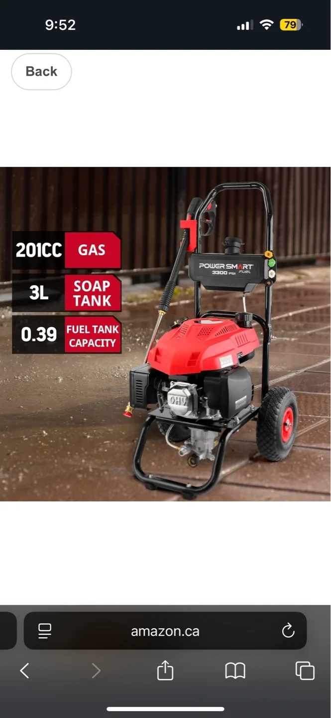 Power Smart 3300 PSI Gas Pressure Washer image indicator(2)