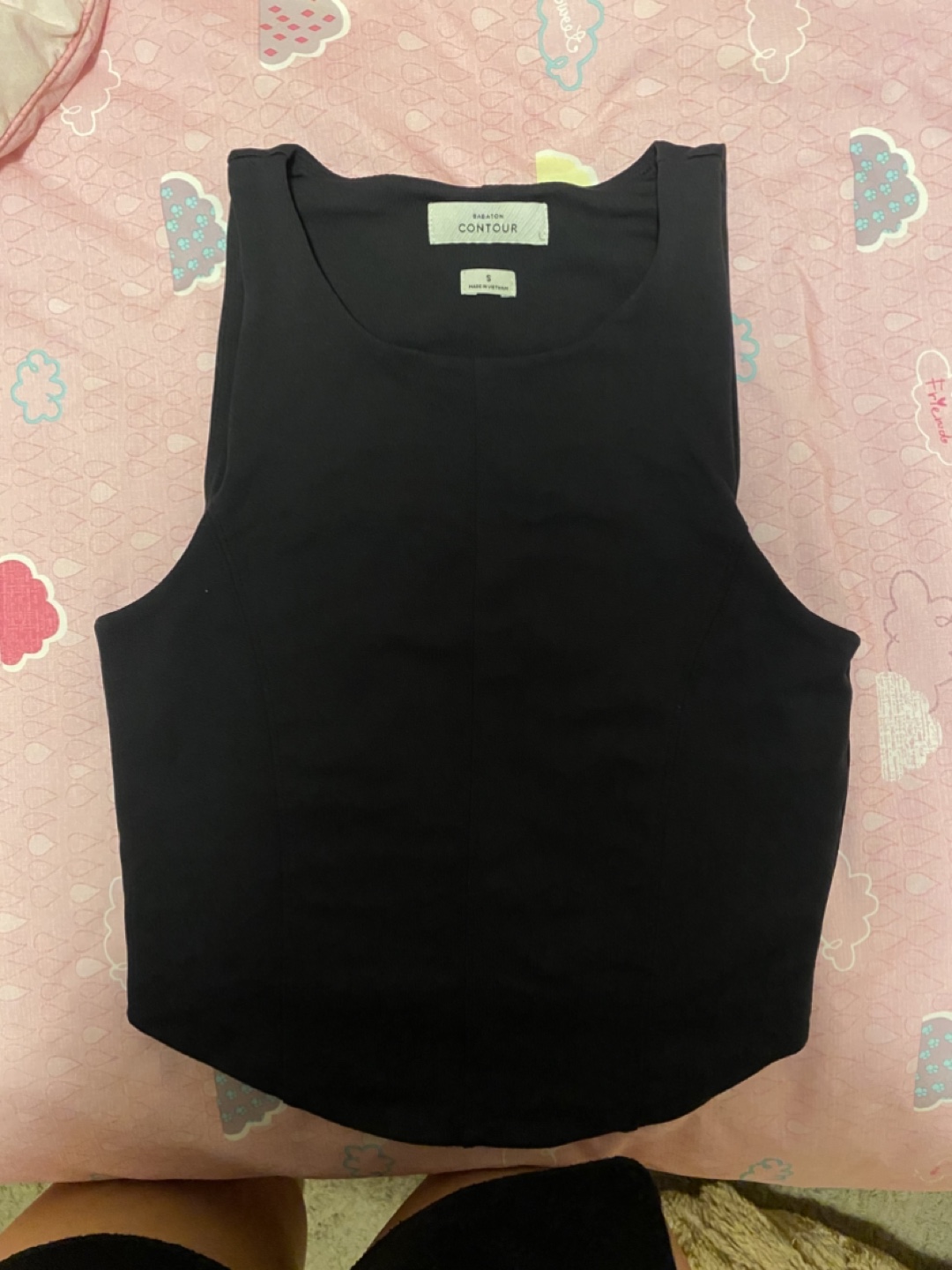 New Aritzia Contour Sleeveless Top - Black, Size S