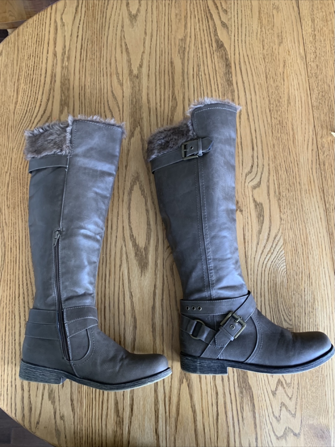 Rampage Gray Knee-High Boots - photo 2