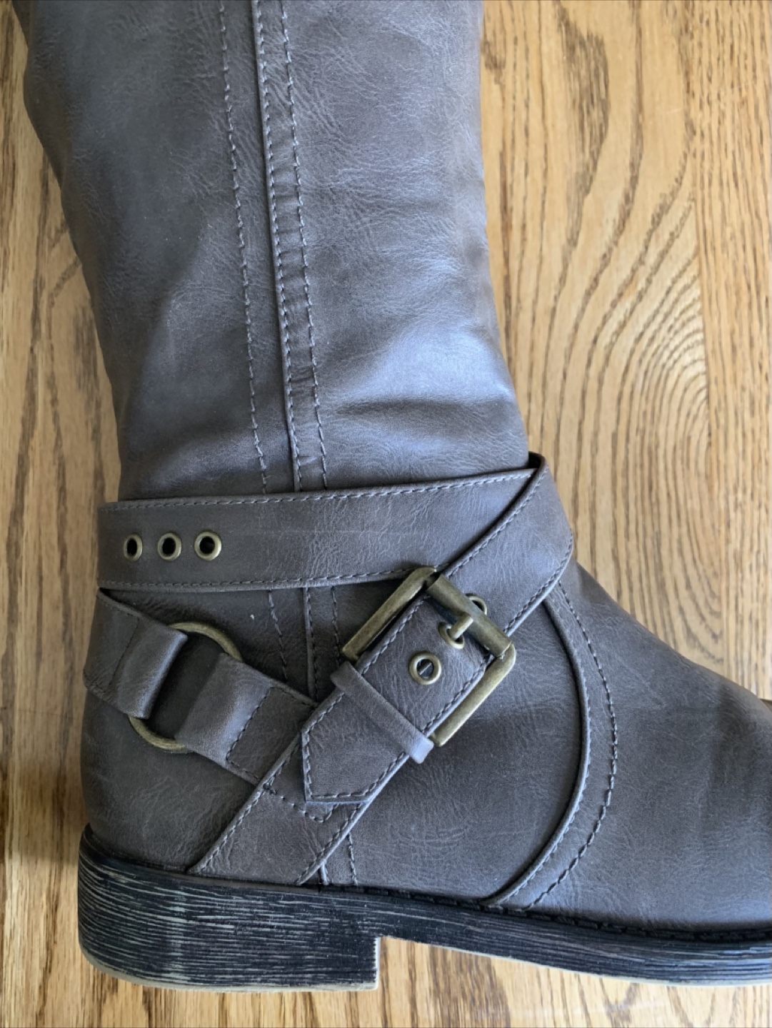 Rampage Gray Knee-High Boots - photo 3