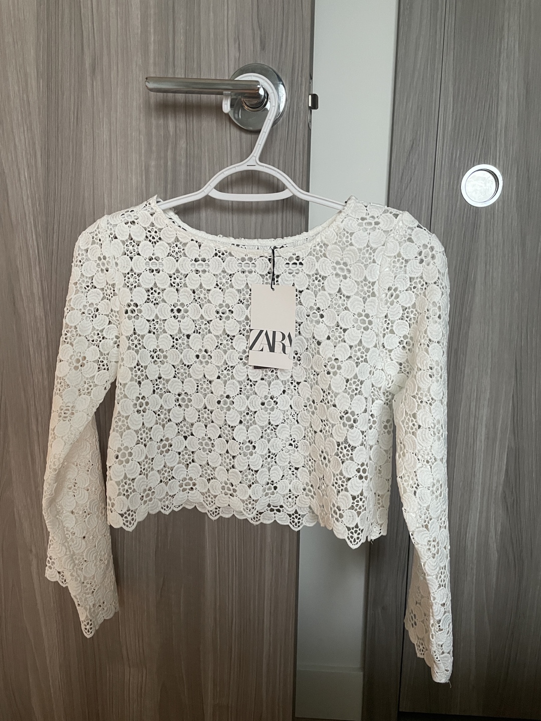 Zara White Lace Top Size 11-12