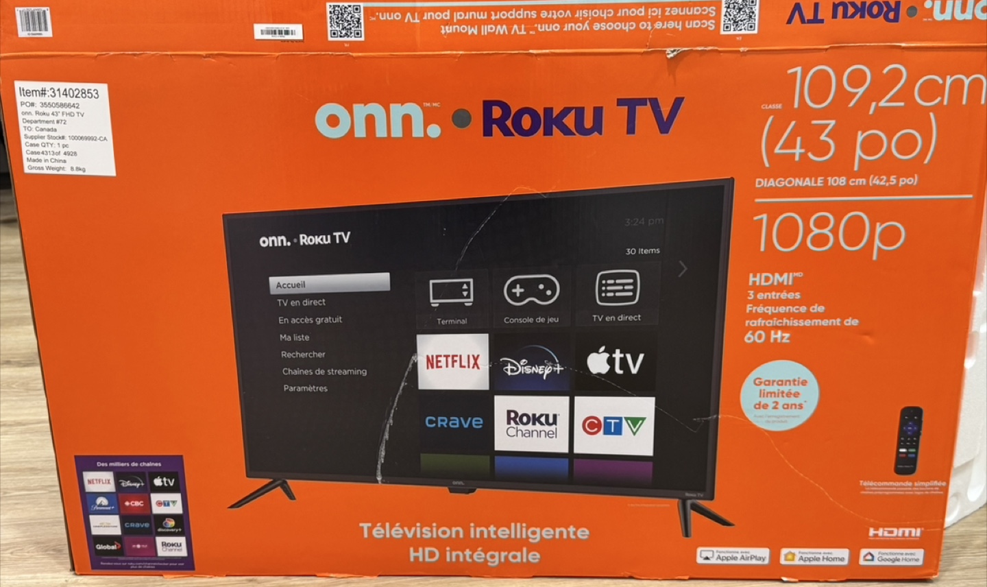 onn. Roku TV 43" 1080p HD - photo 2