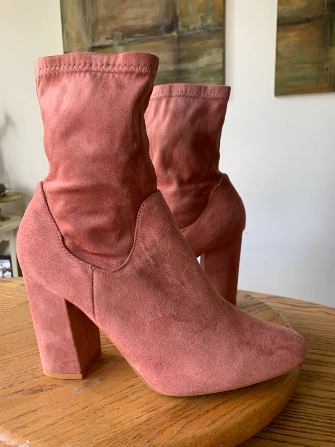 Cape Robbin Pink Heeled Booties - Size 9 thumbnail