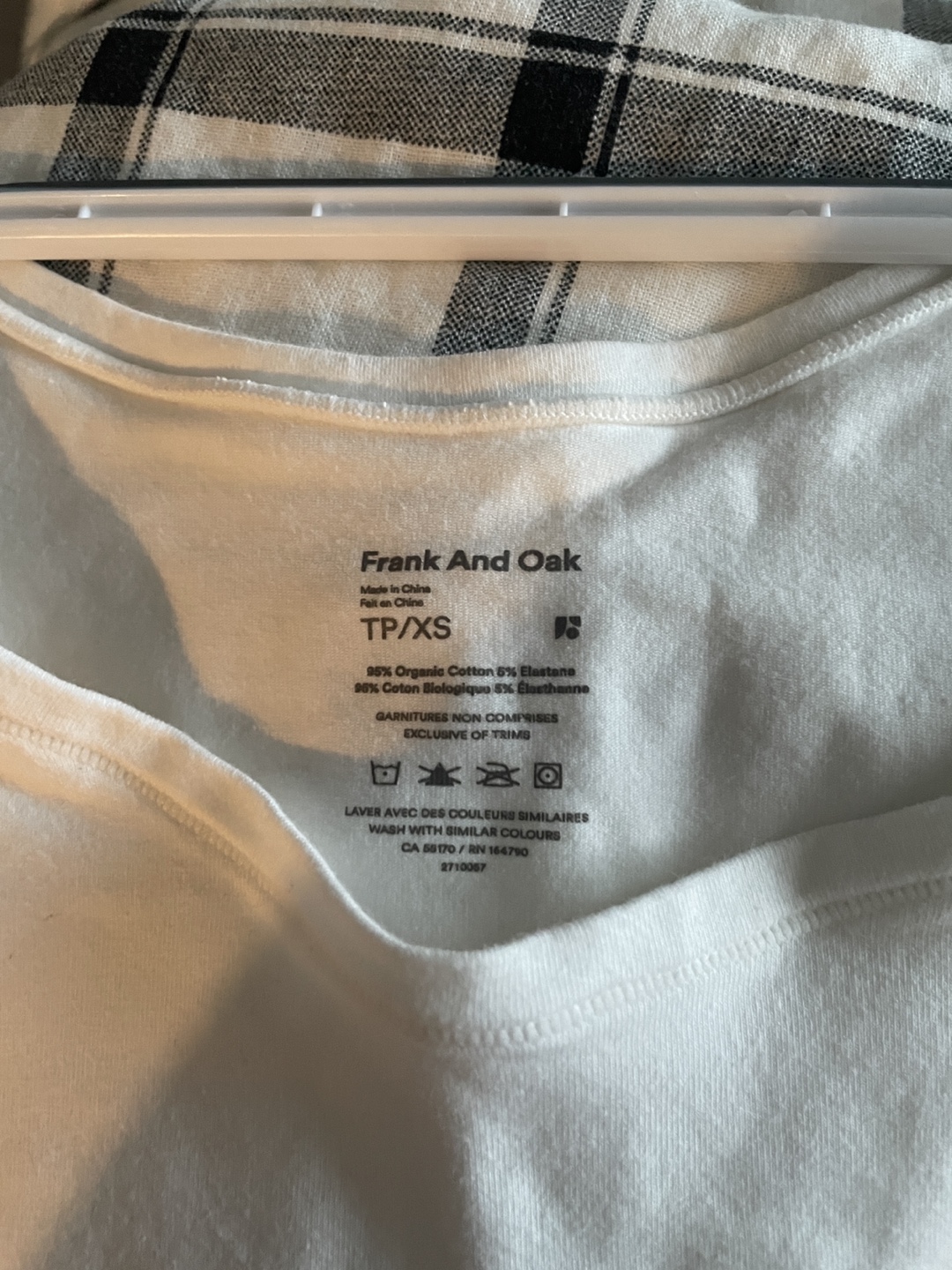Frank and Oak White bra top - Size XS - photo 3