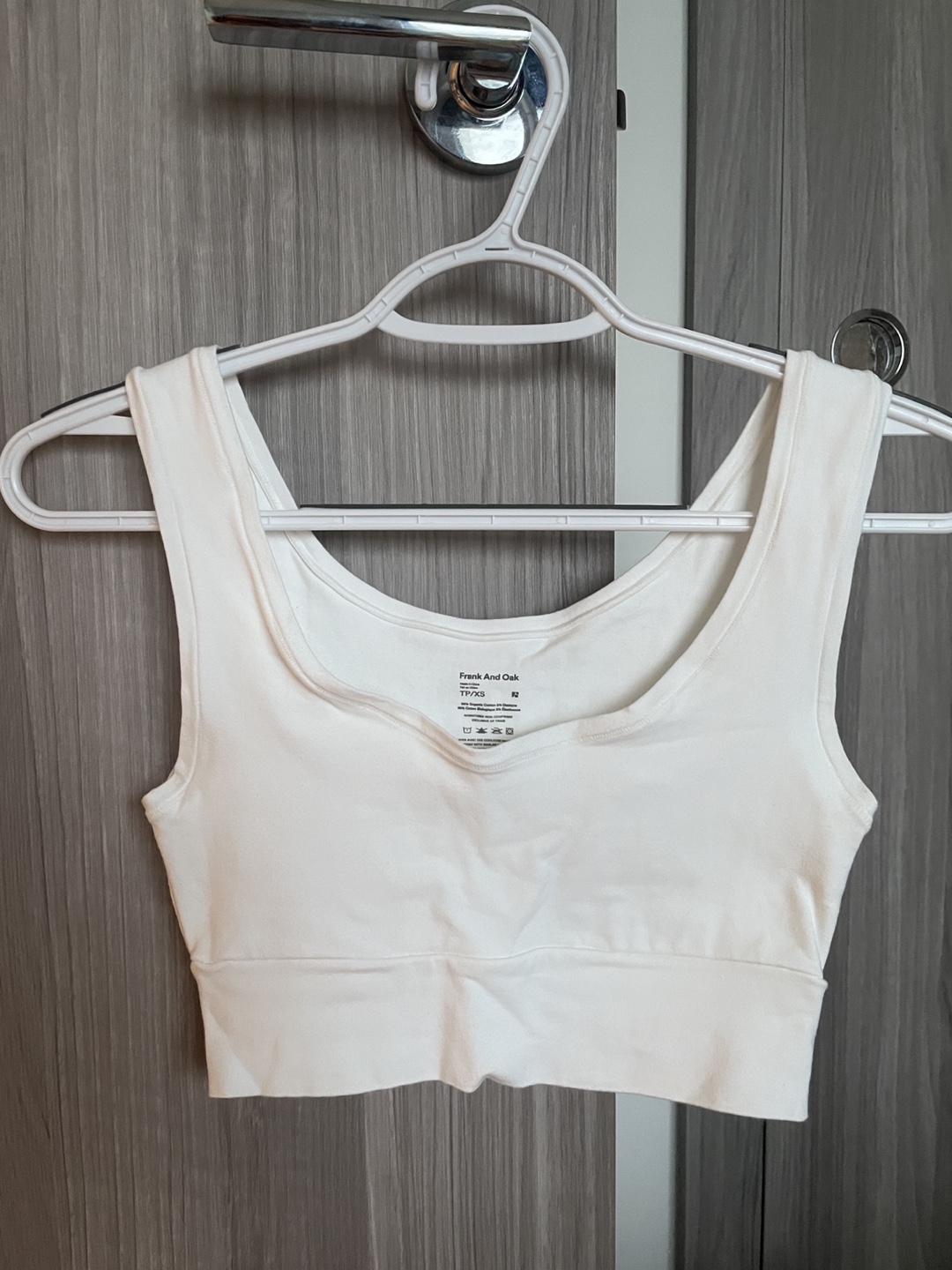 Frank and Oak White bra top - Size XS