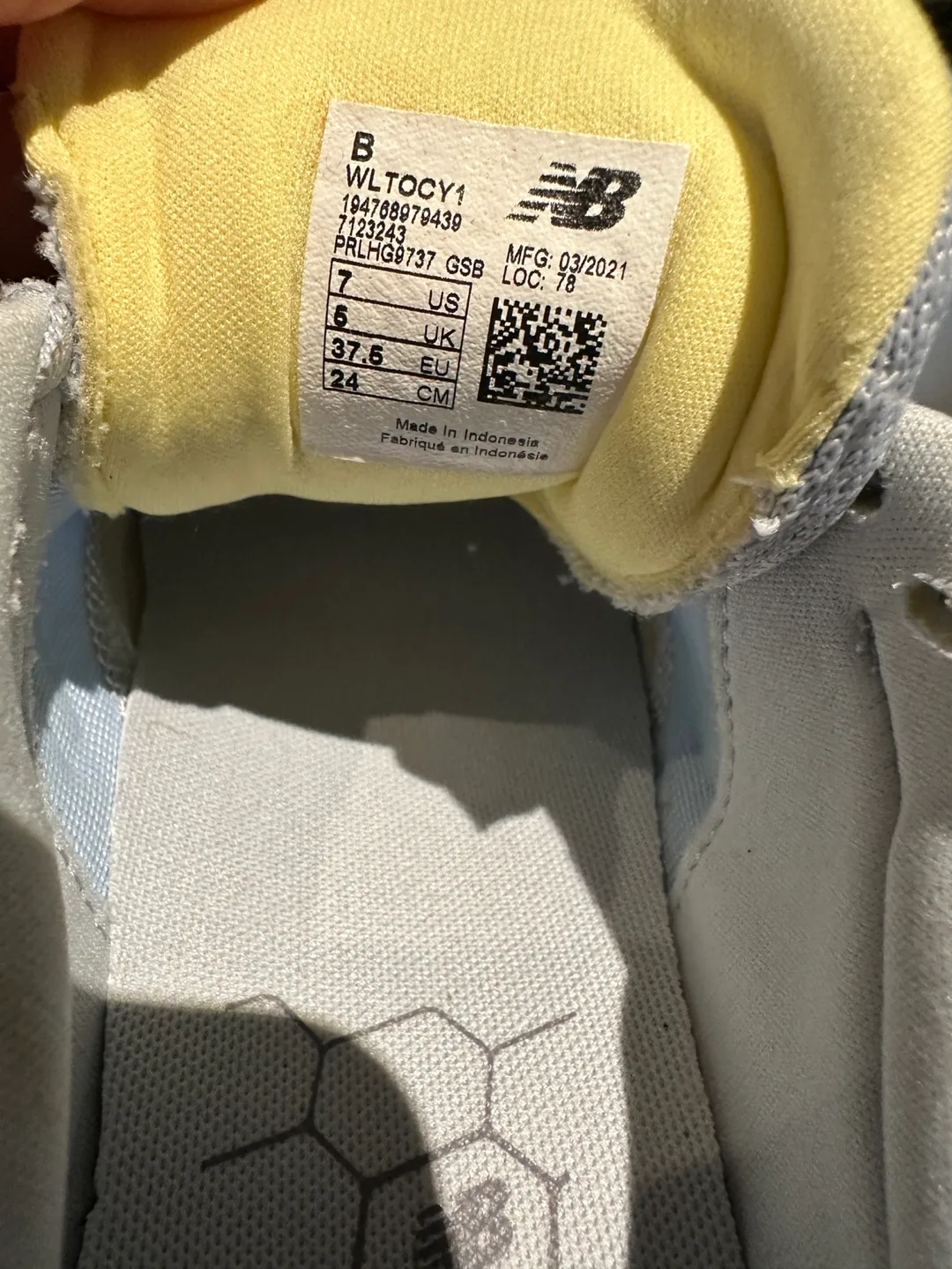 New Balance WLTOCY1 Women's Running Shoes - Size 7 image indicator(5)