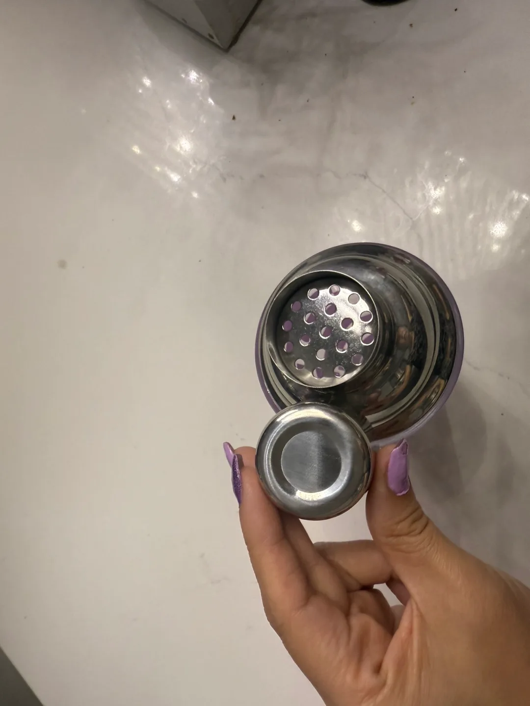 Cocktail Shaker - Purple & White Pattern image indicator(2)