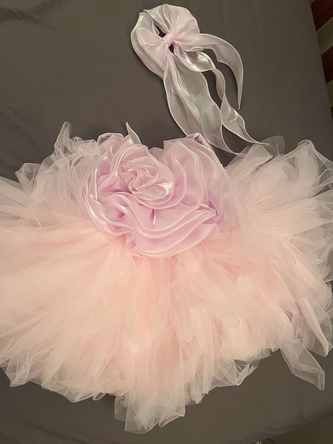 Pink Tutu Dress Matching Bow!