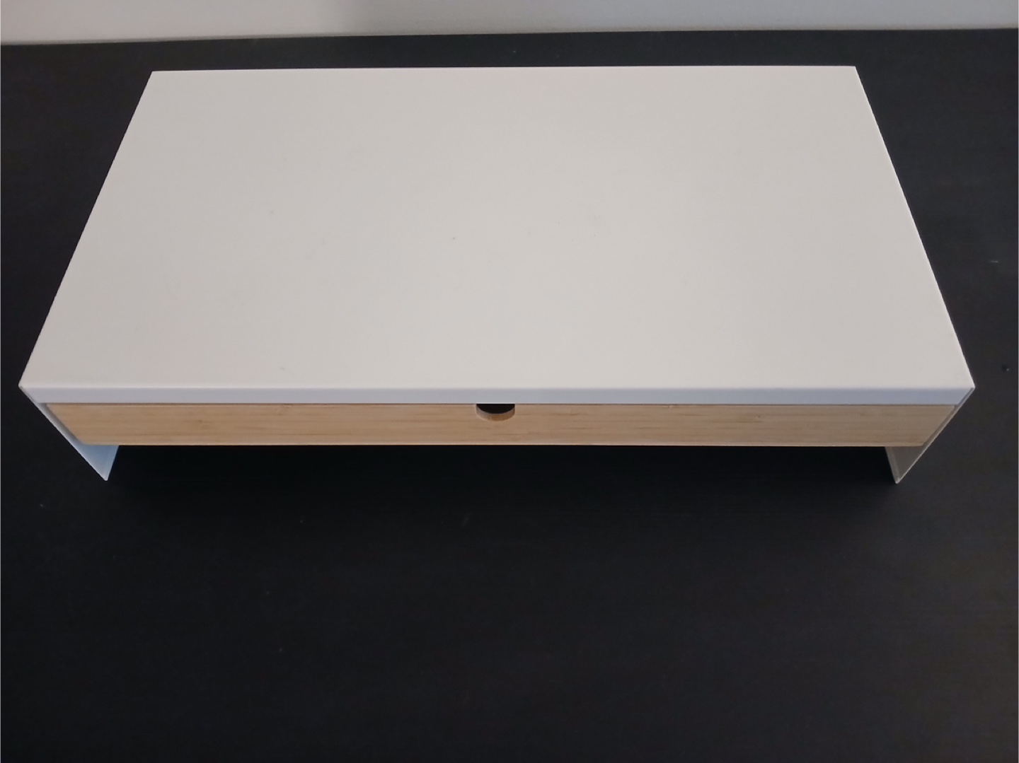 White Storage Box with Drawer