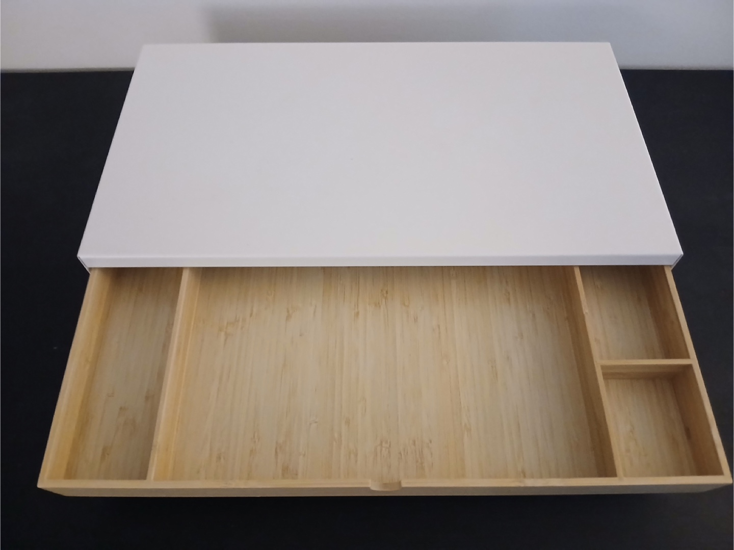 White Storage Box with Drawer - photo 2