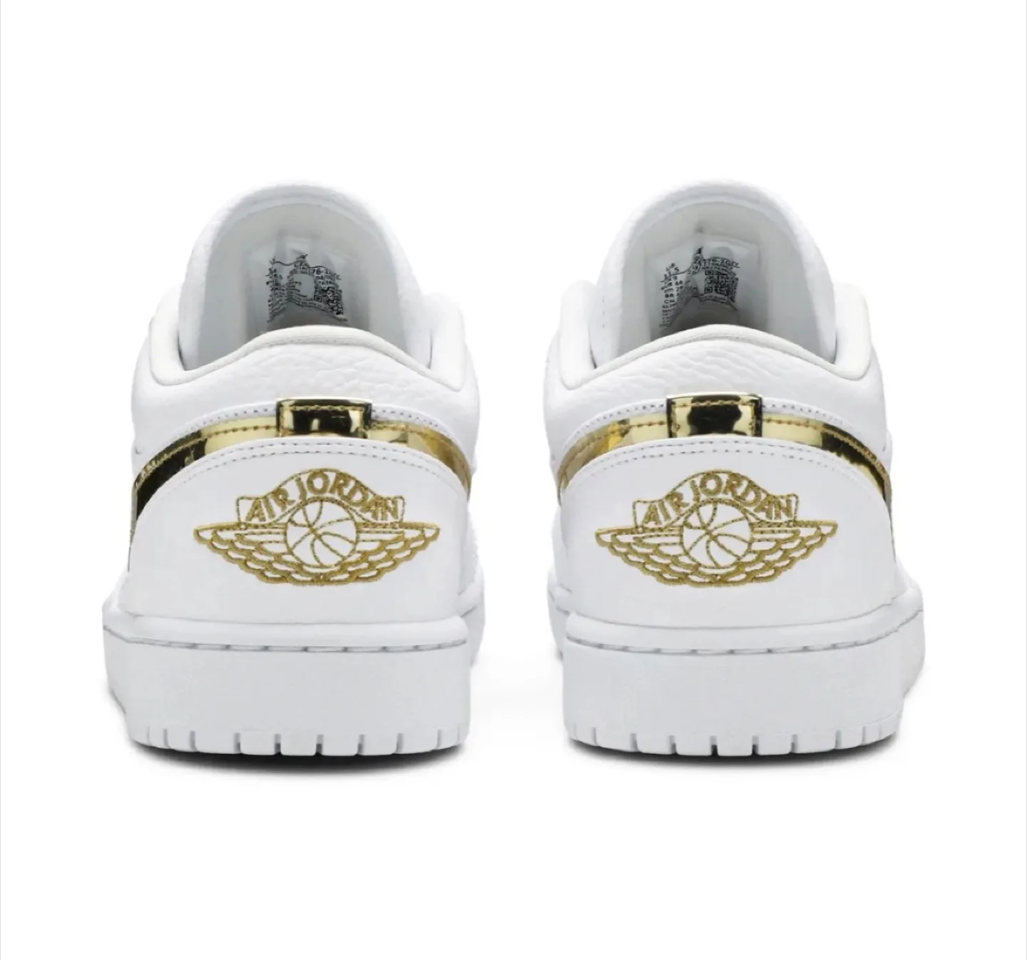 Women’s Jordan 1 Low SE-White Metallic Gold -Size 7.5 Women image indicator(5)