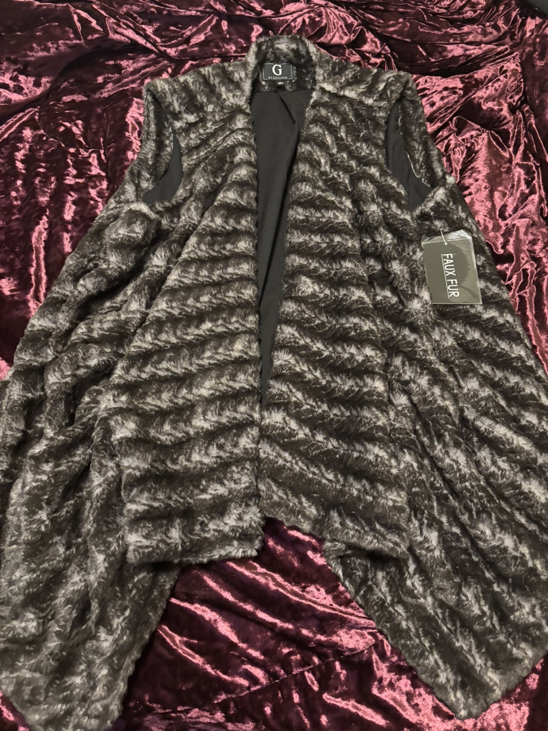 G by Giuliana Faux Fur Vest 1X - photo 2