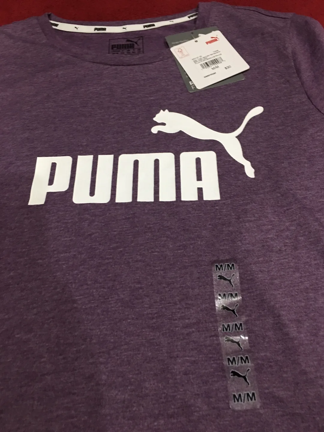 New Puma Purple T-Shirt - Size M thumbnail