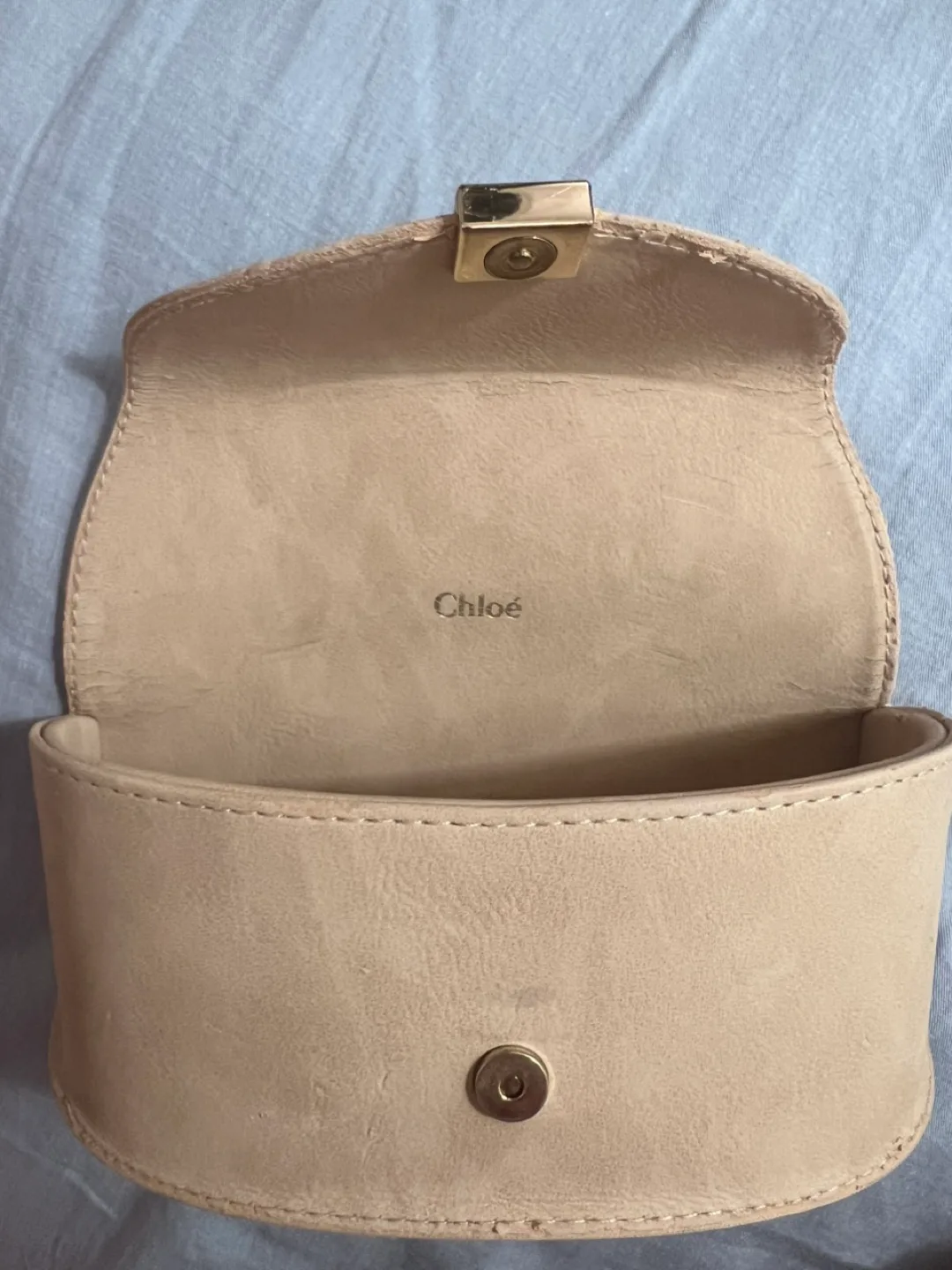 Chloe Carlina Butterfly Frame Gold & Purple Oversized Sunglasses image indicator(4)