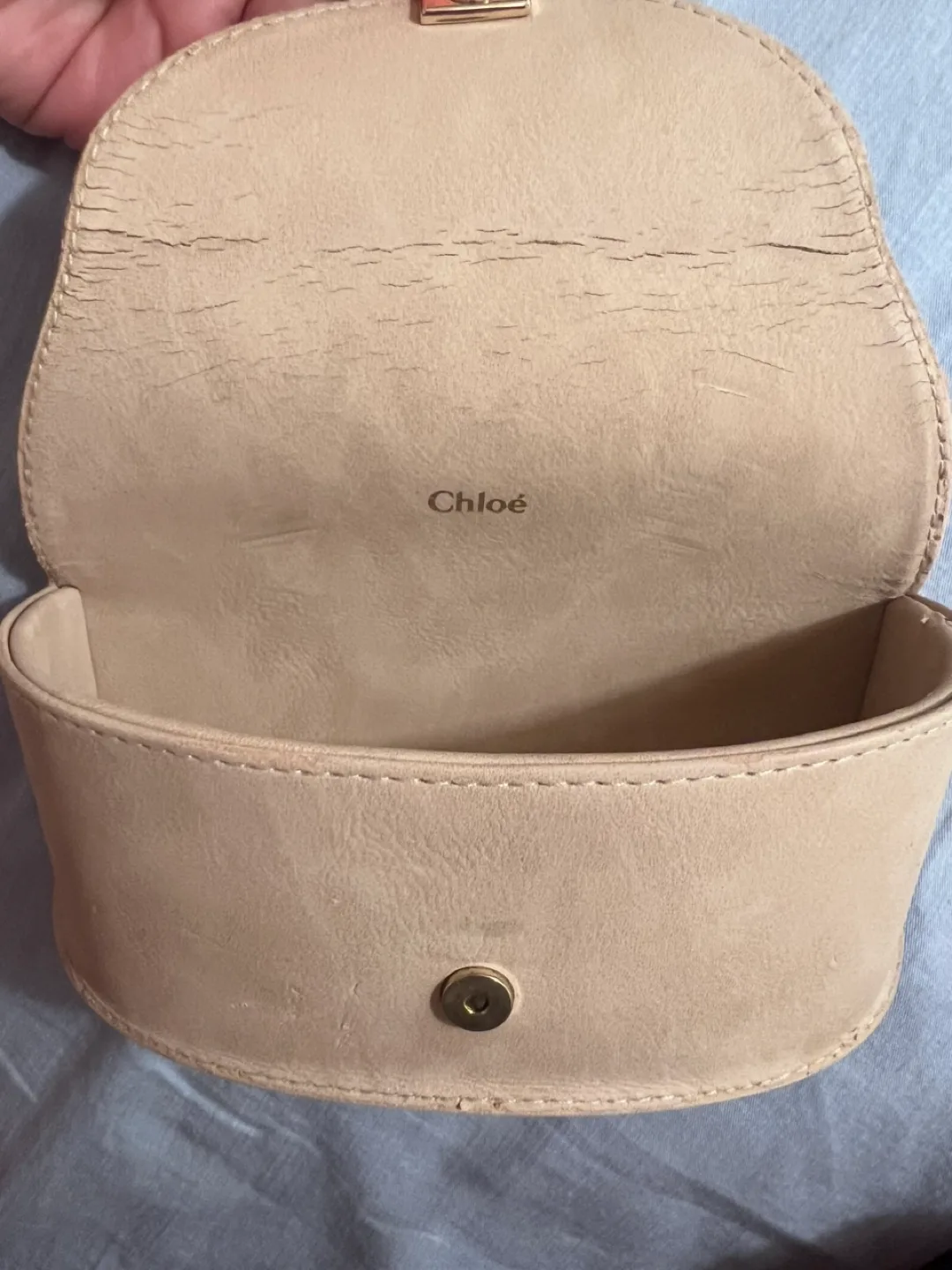 Chloe Carlina Butterfly Frame Gold & Purple Oversized Sunglasses image indicator(5)