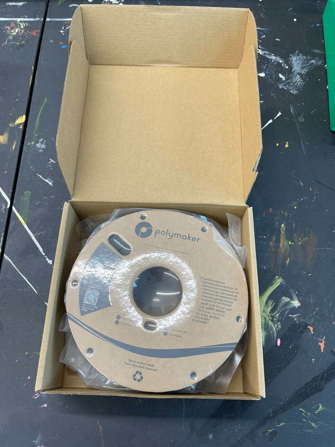 New Polymaker PolyLite ABS 3D Printing Filament - Black image indicator(3)