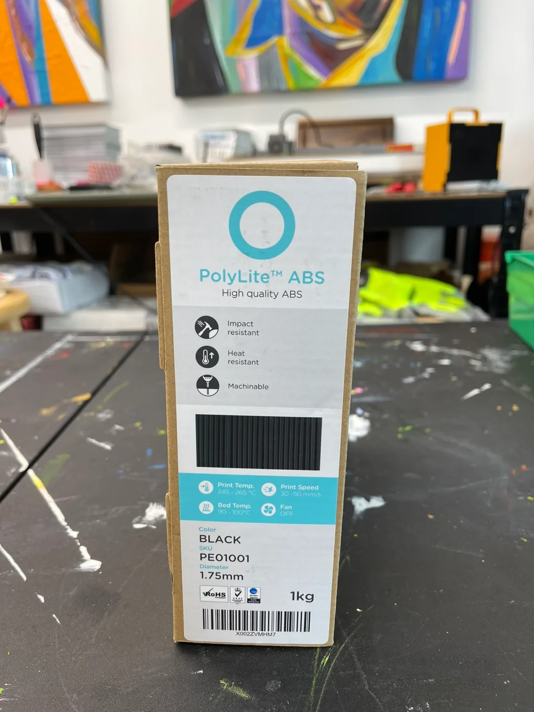 New Polymaker PolyLite ABS 3D Printing Filament - Black image indicator(5)