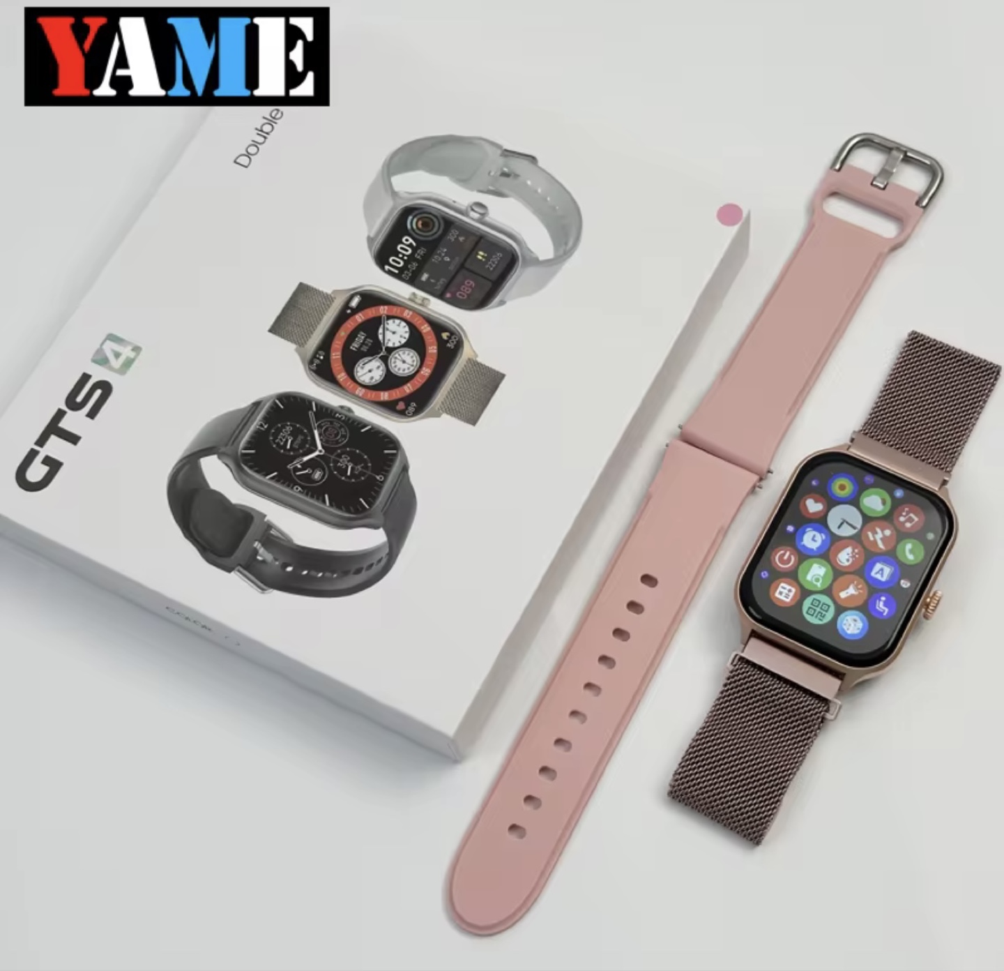 YAME GTS 4 Smartwatch with Double Strap - photo 4